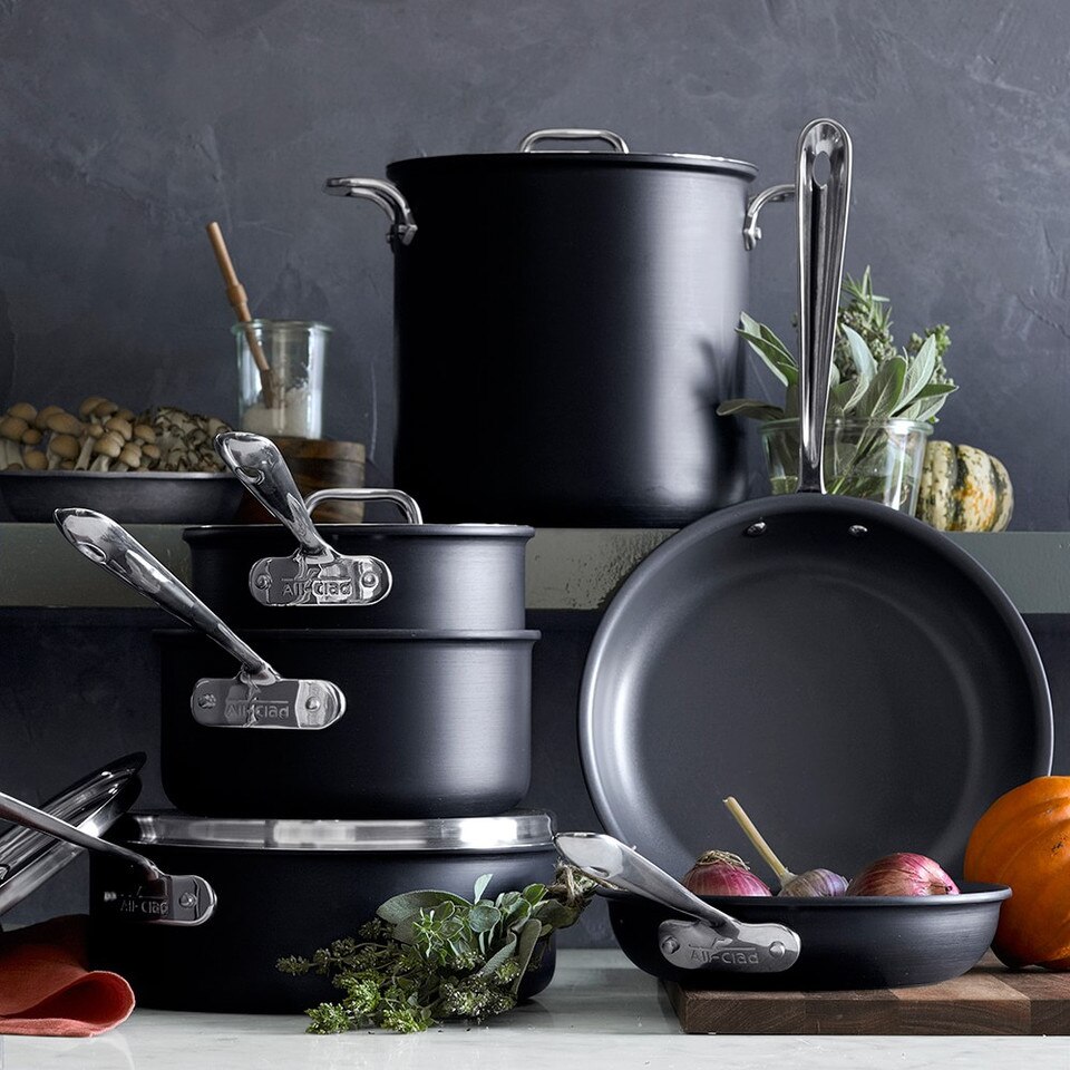 AllClad NS1 Nonstick Induction Sauce Pan 2.8 L Williams Sonoma